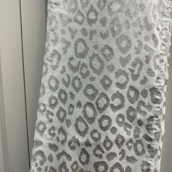 J Brand Selena Mid Rise Crop Boot Corduroy Jeans in Snow Leopard - Picture 3 of 9